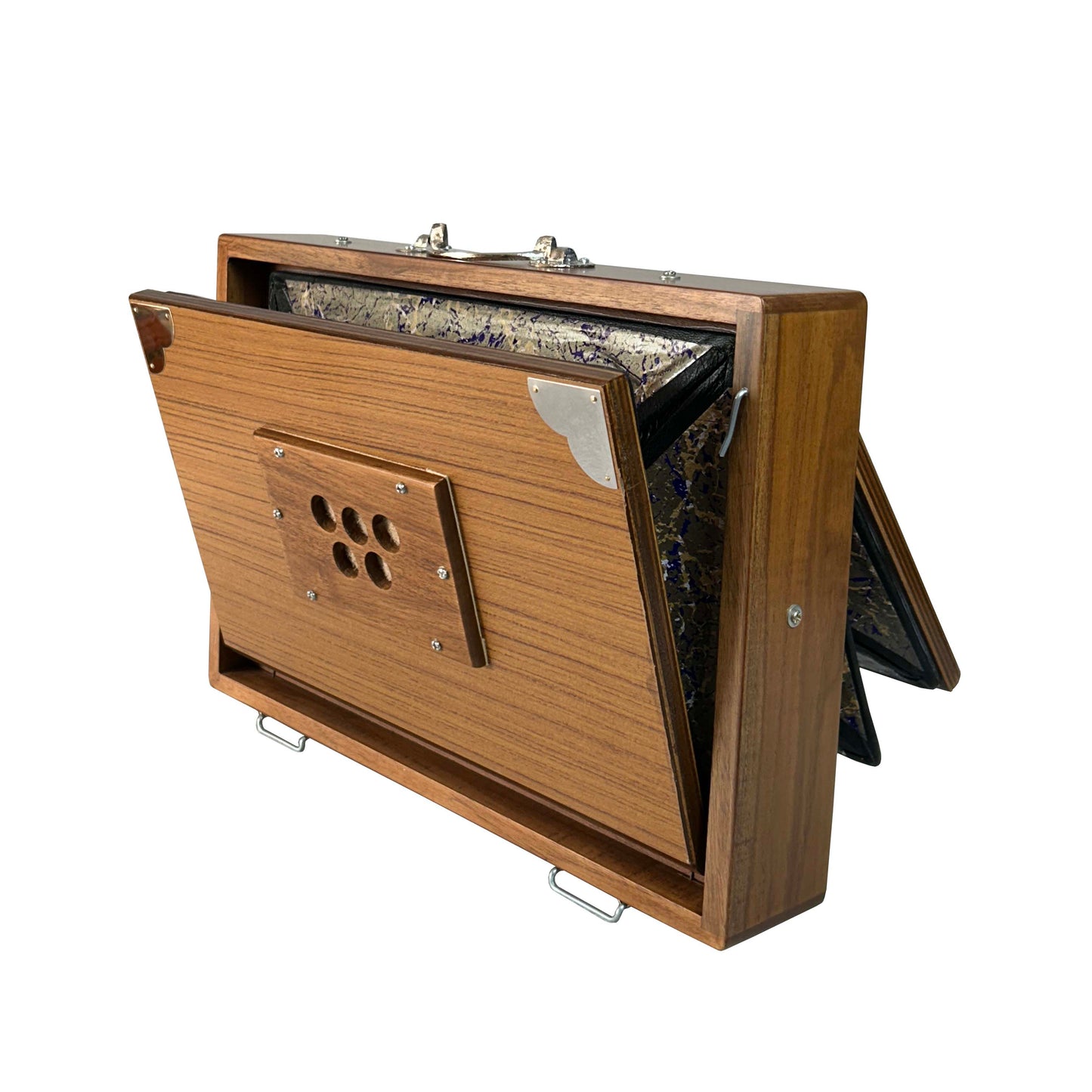 Single octave Shrutibox _13-Note Shruti Box (G to g) _ 10x15x2.5 inch _ Multifold Bellows _ Palitana Reeds _ One Octave _ 440Hz or Custom Tuning _ Premium Teak Wood