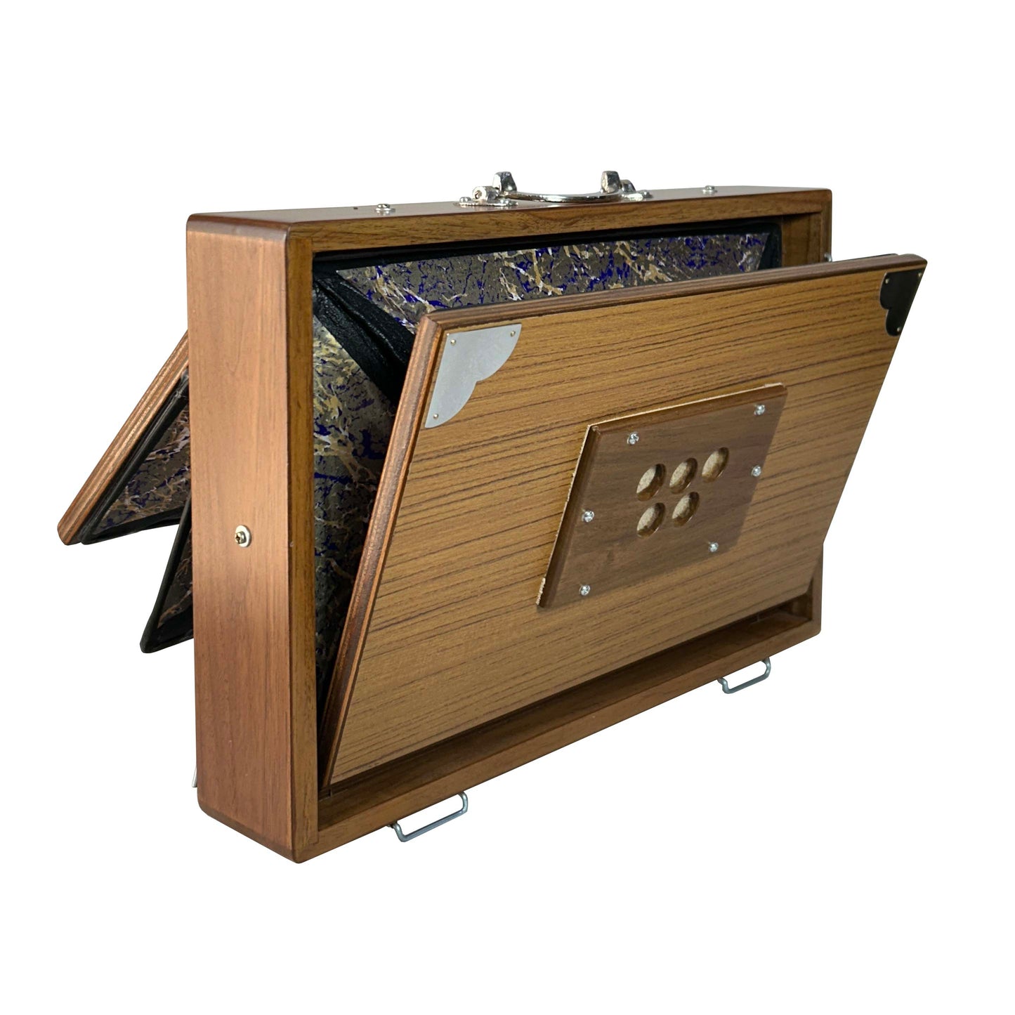 Single octave Shrutibox _13-Note Shruti Box (G to g) _ 10x15x2.5 inch _ Multifold Bellows _ Palitana Reeds _ One Octave _ 440Hz or Custom Tuning _ Premium Teak Wood