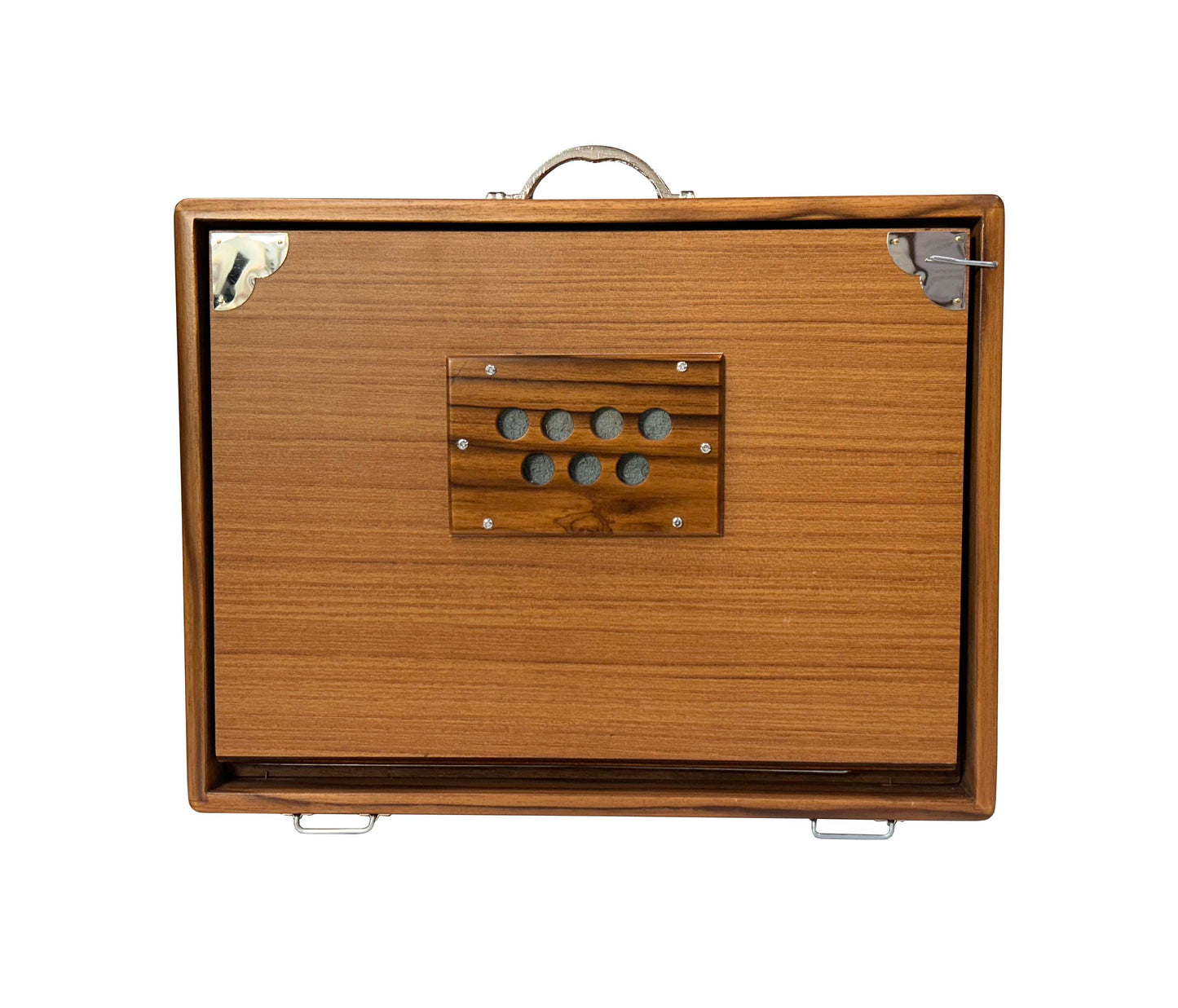 Large Shruti Box _ One octave Shruti Box with Multi-fold Bellow _ 13 Notes Shrutibox _ Teak wood _ Natural Color _ High quality Palitana Reeds _ Padded Bag _ C to c _ Tuned at 440Hz or Customizable