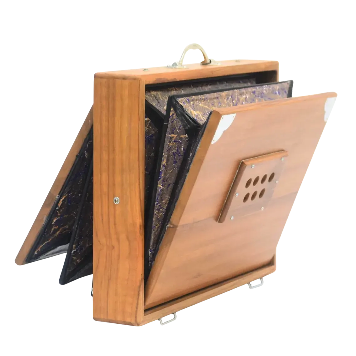 Shruti_Box_13_Notes_Shrutibox_Teak_Wood_Backside_View_Open_Bellow_MKS_Shruti_Box
