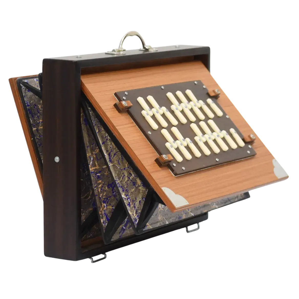 26_Notes_Shruti_box_Back_view_Open_Bellow_MKS_Shruti_Box

